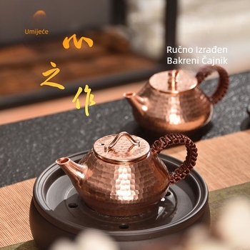 Ručni bakreni čajnik za kung fu čaj – elegantan set za čaj i dodaci