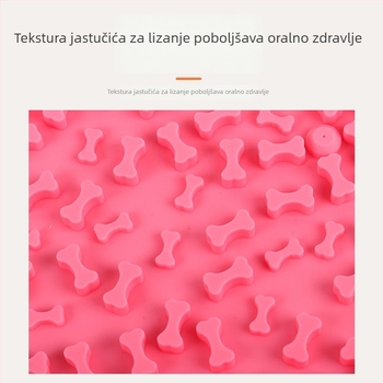Silikonska podloga za lizanje kućnih ljubimaca s usisnom čašom, podloga za polagano hranjenje i posuda za psa