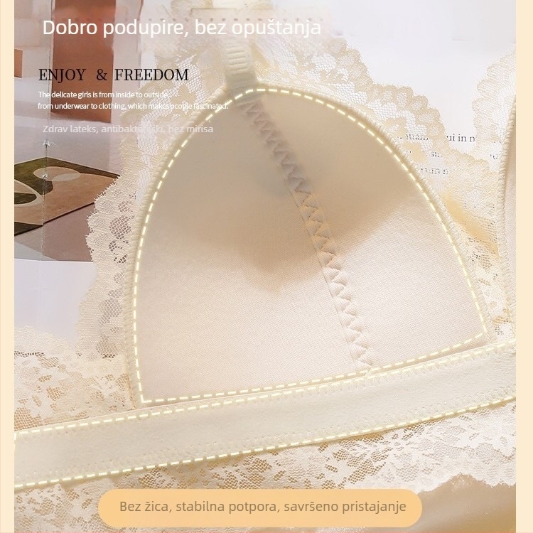 Francuski stil grudnjaka s dubokim V-om na leđima, za žene, tan grudnjak, oblikuje bočne grudi, protiv opuštanja