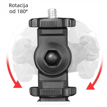 Shenniu original LED rasvjeta za dopunsko osvjetljenje, L-oblik držač lampe, držač za kameru i adapter za mikrofon/monitor na kameri