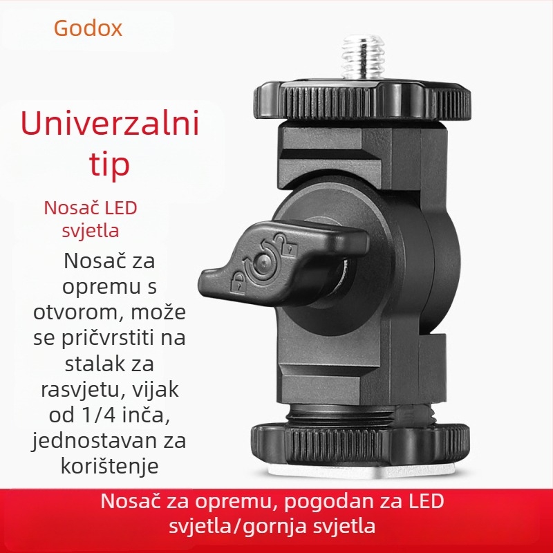 Shenniu original LED rasvjeta za dopunsko osvjetljenje, L-oblik držač lampe, držač za kameru i adapter za mikrofon/monitor na kameri
