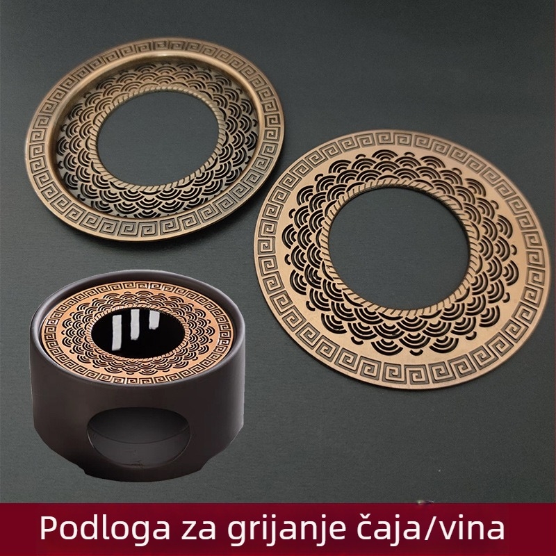 Podložak za štednjak za čaj s dekorativnom mrežom