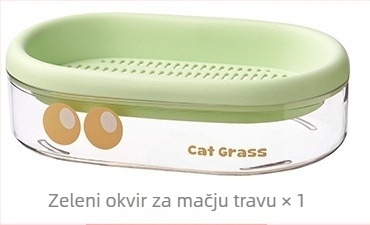 Hidroponska posuda za mačju travu bez zemlje — za mačke i prevenciju dlaka