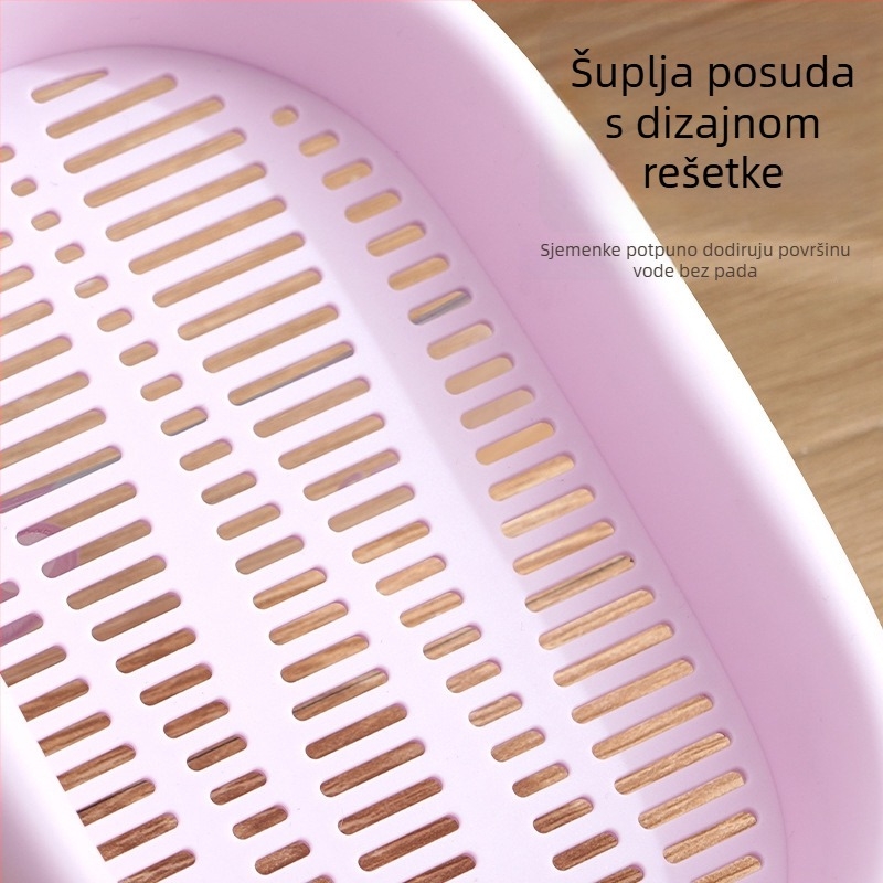 Hidroponska posuda za mačju travu bez zemlje — za mačke i prevenciju dlaka