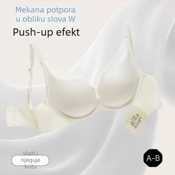 Modalni push-up grudnjak za male grudi, bezšivan, prozračan mrežasti materijal, 3D oblikovanje dekolta