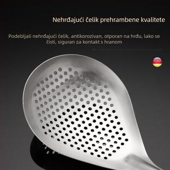 Nerđajući čelik, velika mrežasta žlica-sito za rezance i knedle, debeli kuhinjski filter za prženje
