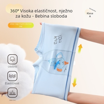Dječje pamučne bokserice za dječake s karikaturnim printom, antibakterijske, srednje veličine, za djecu 3-8 godina.