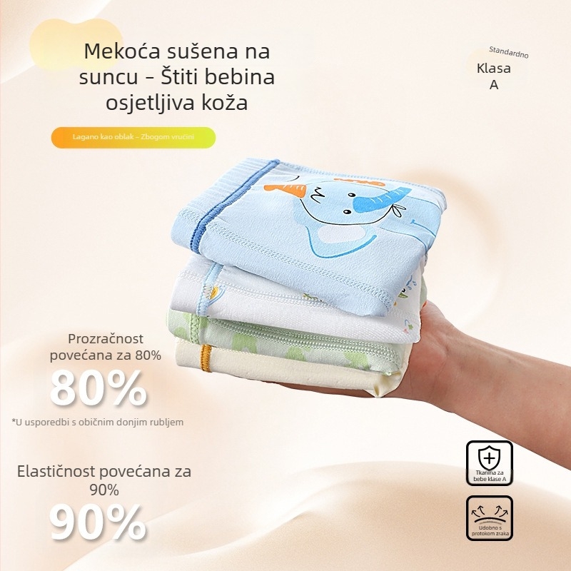Dječje pamučne bokserice za dječake s karikaturnim printom, antibakterijske, srednje veličine, za djecu 3-8 godina.