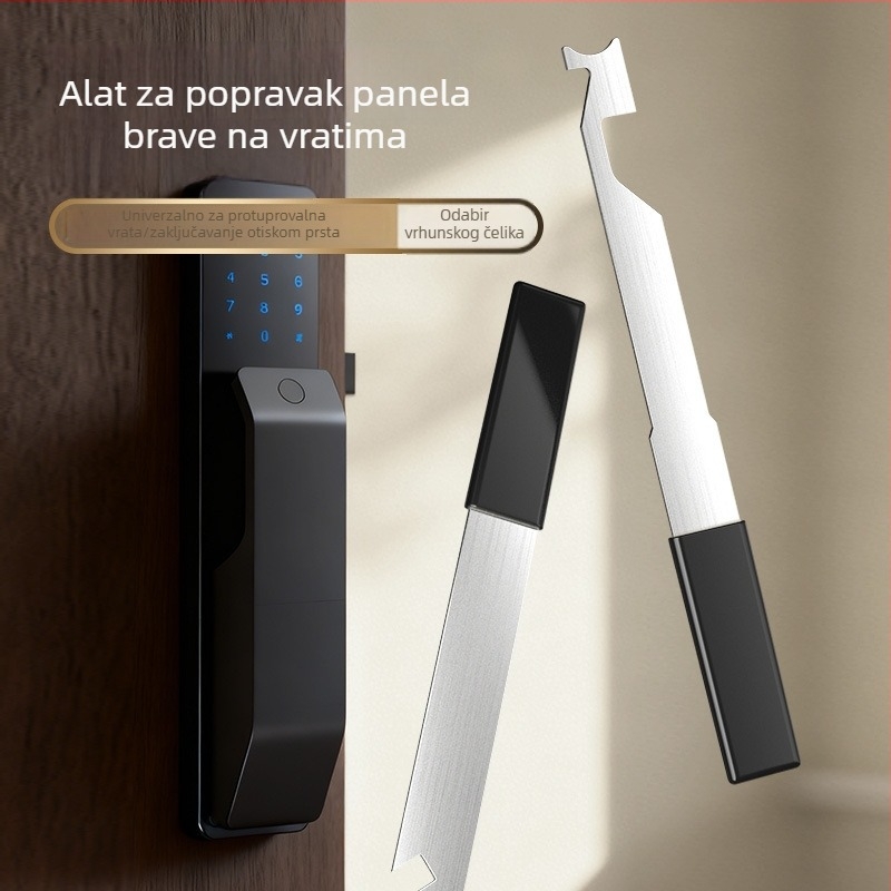 Set alata za popravak inteligentnog zaključavanja vrata s otiskom prsta, uključujući odvijač i alat za popravak ploče
