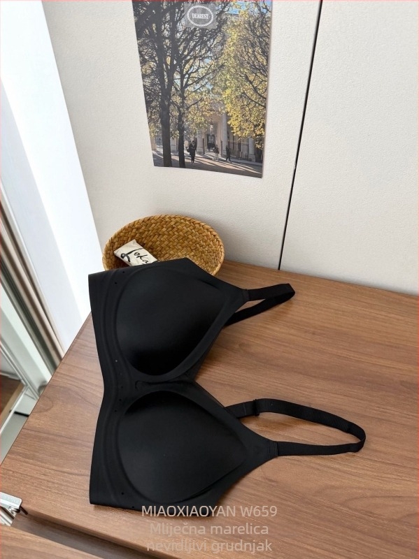 659 Mulberry Silk Milk-Satin ženski grudnjak, mreža koja diše, bezšivni, glatki, osvježavajući, lagani, push-up