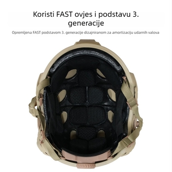 Brza taktička kaciga od ABS legure, lagana, s ultra-visokim rezom, za posebne postrojbe, teren, biciklizam i planinarenje