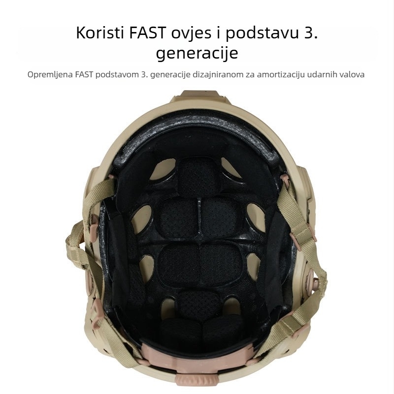 Brza taktička kaciga od ABS legure, lagana, s ultra-visokim rezom, za posebne postrojbe, teren, biciklizam i planinarenje