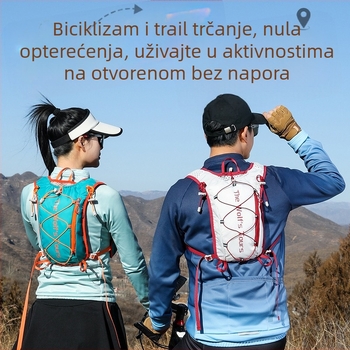 Terenski ruksak za trčanje i aktivnosti na otvorenom, vodootporan i otporan na habanje, lagan i kompaktan za biciklizam i trčanje