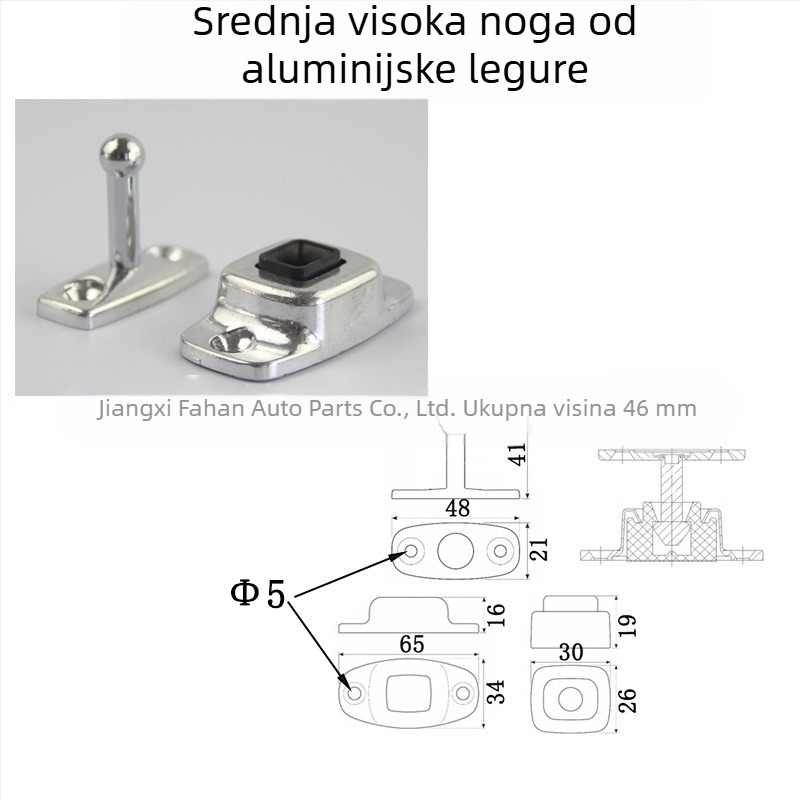 Aluminijski opružni za vrata za kombi, otporan na koroziju, novi model visoke izdržljivosti