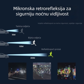GS-09 vesta s više džepova, visoke vidljivosti i reflektirajuća mrežasta za gradilište, službu i vožnju