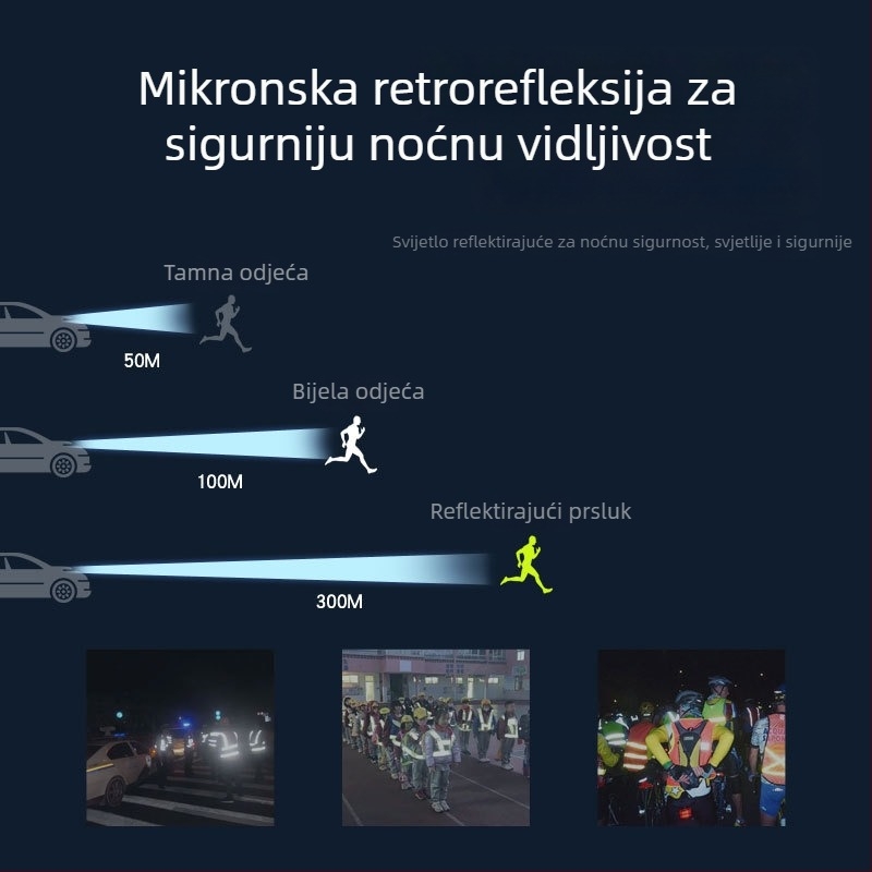 GS-09 vesta s više džepova, visoke vidljivosti i reflektirajuća mrežasta za gradilište, službu i vožnju