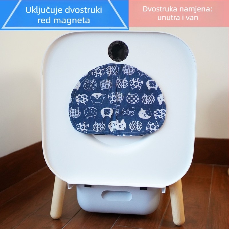 Xiaowan Potpuno automatska kutija za mačji pijesak, kompatibilna s vrećicama za otpad sa šnurovom, čvrste i izdržljive vrećice