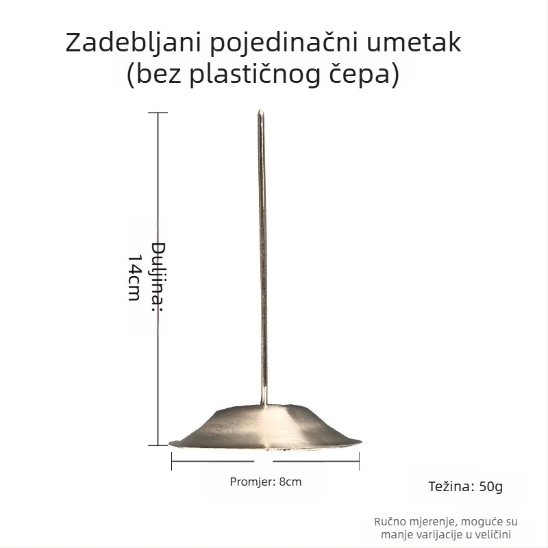 Debljeg i širi držač za račune od nehrđajućeg čelika, protuklizni držač za dokumente, jednostavan i izdržljiv.