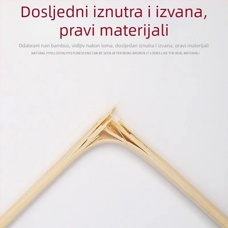 Jednokratni bambus štapići za jelo, okrugli, debeći, praktični i higijenski za dostavu, kućnu i poslovnu upotrebu