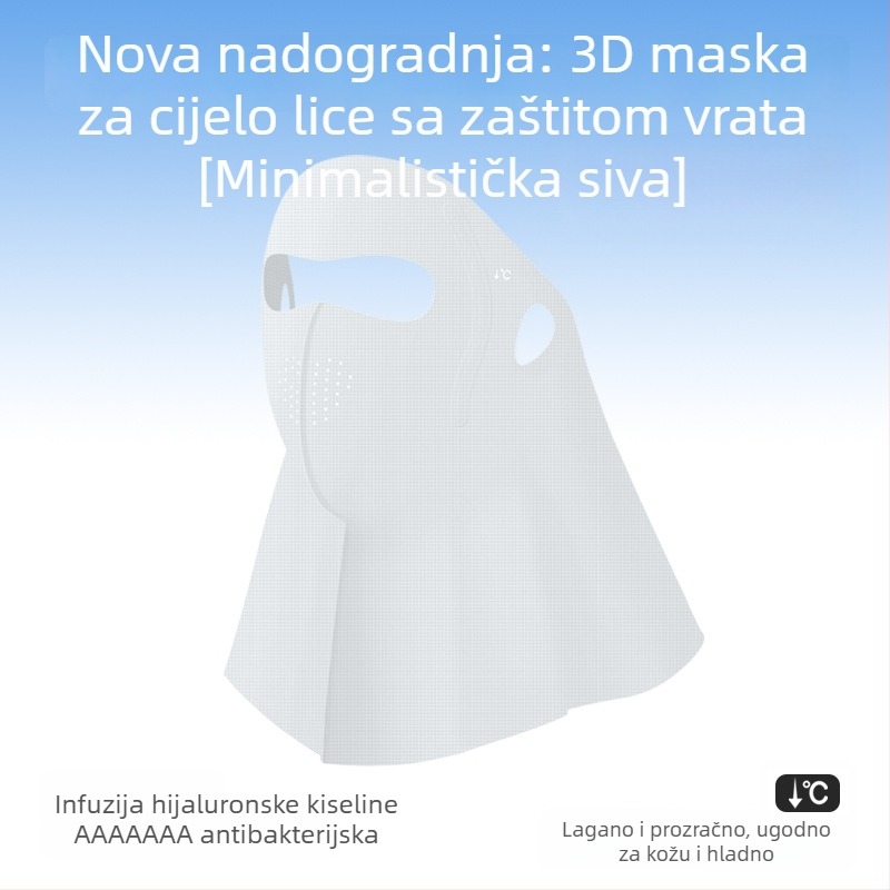 Potpuni zaštitnik lica i vrata s UV zaštitom – za vanjske vožnje i vožnju, ljeto