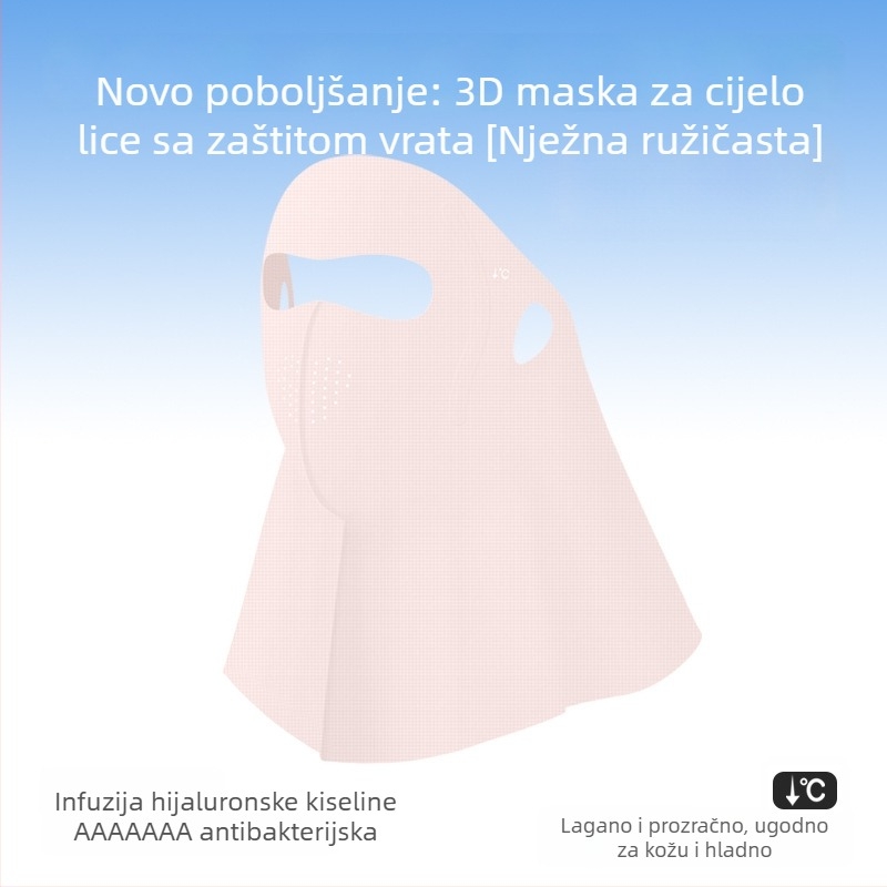 Potpuni zaštitnik lica i vrata s UV zaštitom – za vanjske vožnje i vožnju, ljeto
