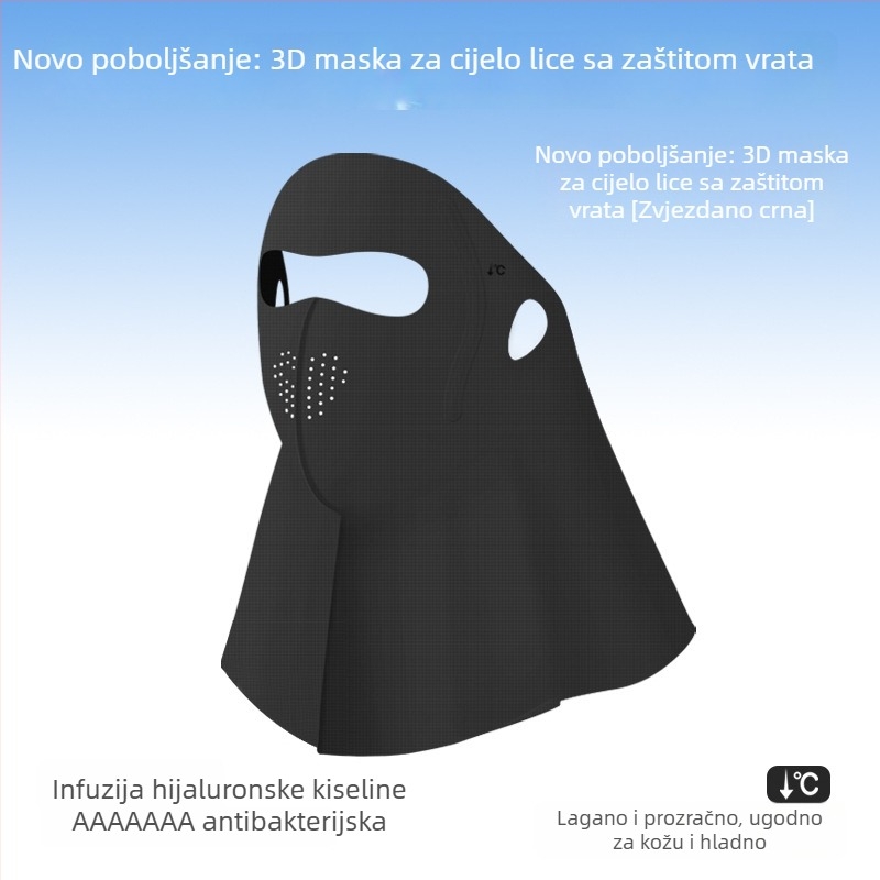Potpuni zaštitnik lica i vrata s UV zaštitom – za vanjske vožnje i vožnju, ljeto