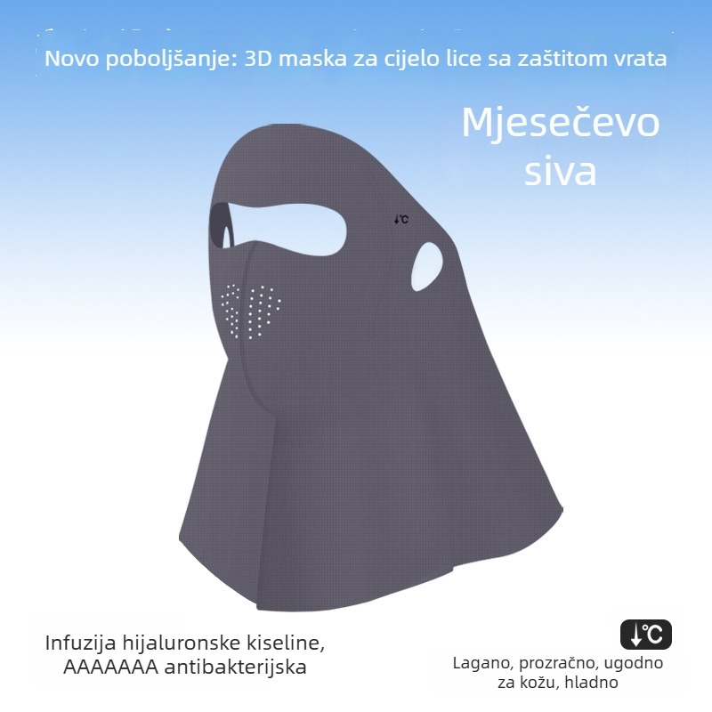 Potpuni zaštitnik lica i vrata s UV zaštitom – za vanjske vožnje i vožnju, ljeto