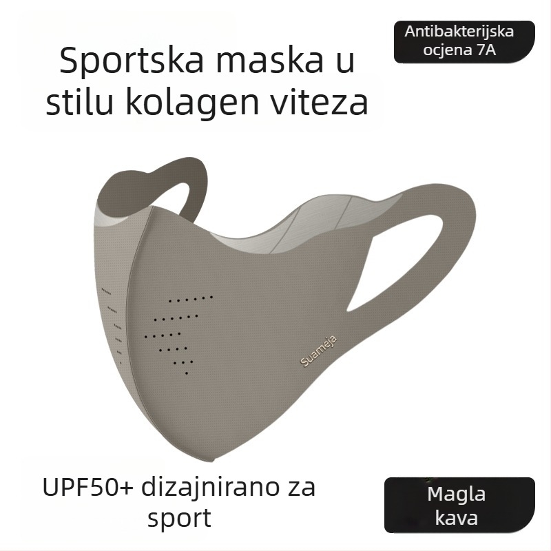 Proljetno-jesenska topla maska za vožnju biciklom, zaštita od prašine i sunca, prozračna maska za lice, unisex, prilagođena manjim licima