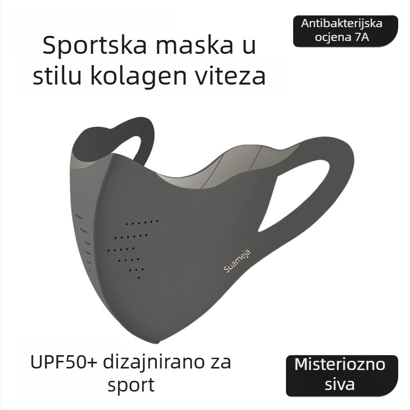 Proljetno-jesenska topla maska za vožnju biciklom, zaštita od prašine i sunca, prozračna maska za lice, unisex, prilagođena manjim licima