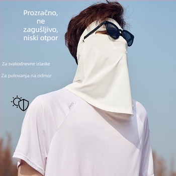 Muška prozračna maska s UV zaštitom za cijelo lice, lagana za vožnju ljeti