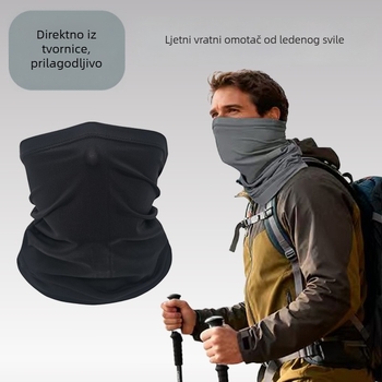 Unisex maska za sunce za vanjski ribolov – potpuno prekrivanje lica, zaštita vrata, ljetna Ice Silk tkanina, za biciklizam i motocikl