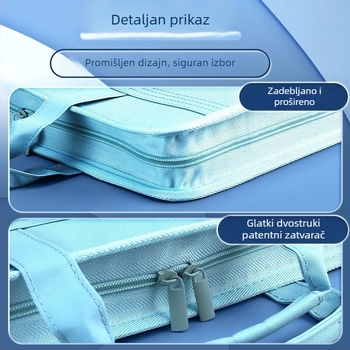 Deli A4 platneni akordeonski folder s ručkom, višeslojni organizator dokumenata, velik kapacitet za ured i školu