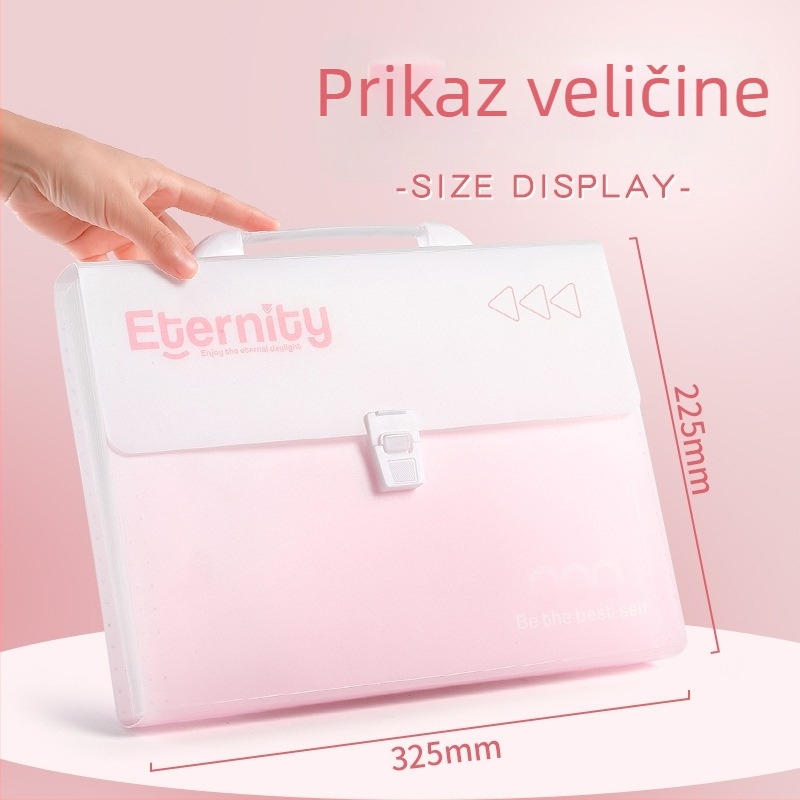 13-dijelni harmonika-organizator za učenike, prijenosni, velika kapaciteta, razvrstavanje po predmetima