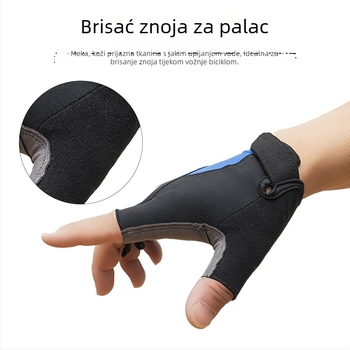 Ljetne prozračne rukavice za vožnju biciklom, s polugom prsta, otporne na klizanje i ublažavanje udaraca, za cestovne bicikle i motocikle