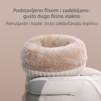 Ženske zimske rukavice s fleec podstavom, debele i otporne na vjetar, za vožnju biciklom i skijanje, kompatibilne sa zaslonom na dodir