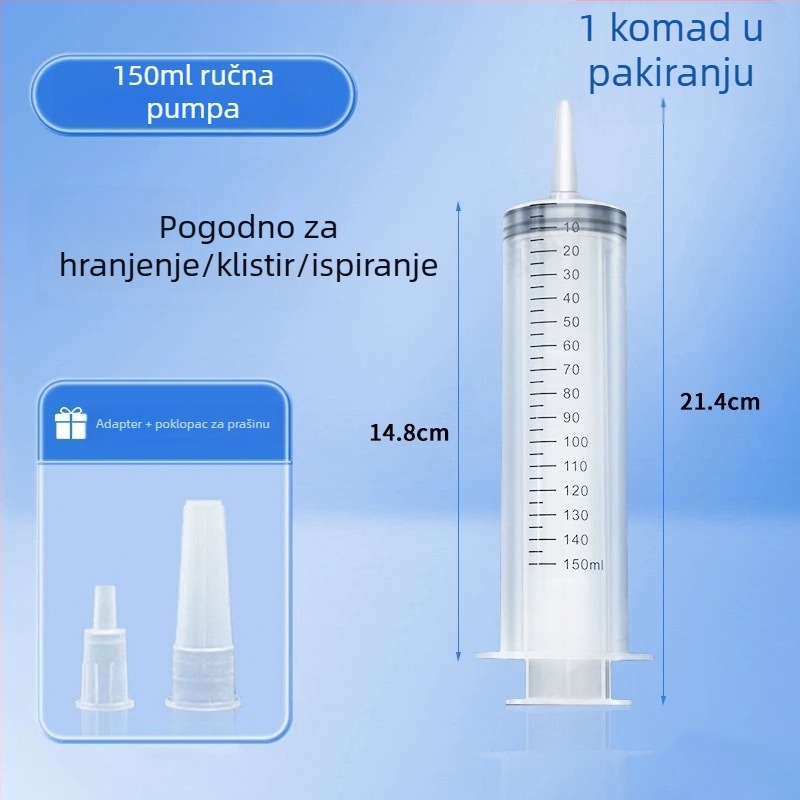 Injekcijska štrcaljka za davanje lijekova mačkama s cijevi za hranjenje tekućom hranom, velika veličina