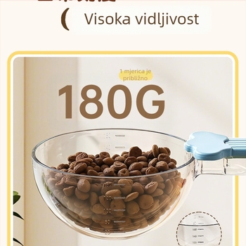 Žlica za mjerenje hrane mačaka i psa, odmerna šolja