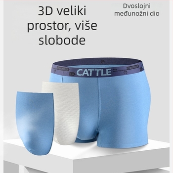Muške bokserice od modalnog materijala, bez šavova, prozračne, antibakterijske, dizajn s bojama, novi model