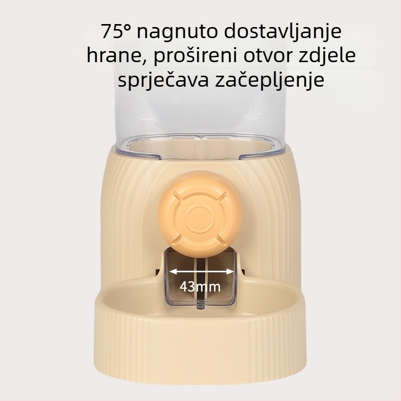 Automatska hranilica za pse s nagibnom posudom, velika kapaciteta, zidni držač, samoposlužna prehrana na visokim nogama