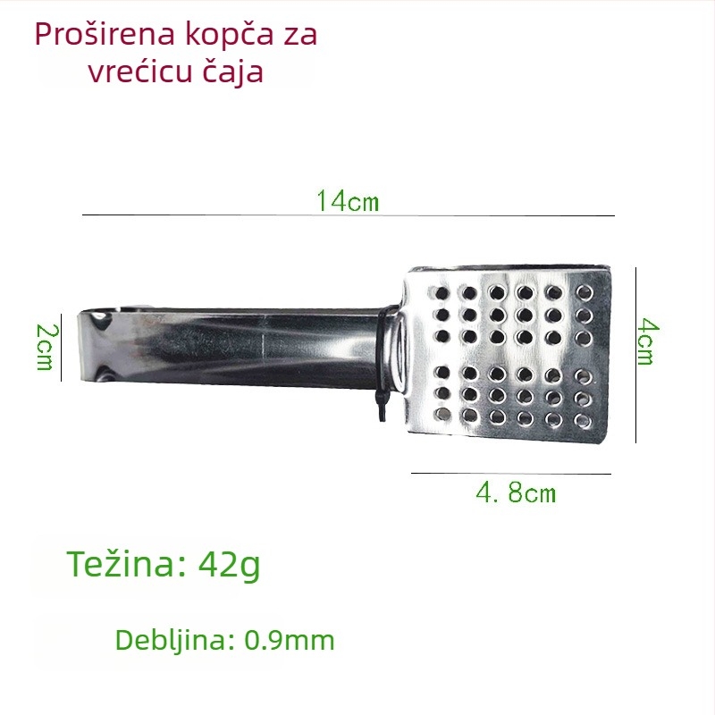 Klipovi od nehrđajućeg čelika za čajne vrećice, klipsi za limun i šećer, mini klipsi za hranu, 430 nehrđajući čelik