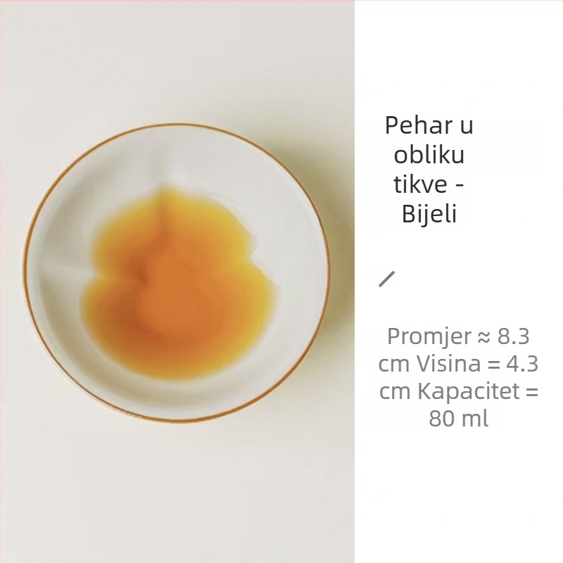 Porcelanska šalica za čaj za osobnu upotrebu, Kung Fu set za čaj, u obliku buče