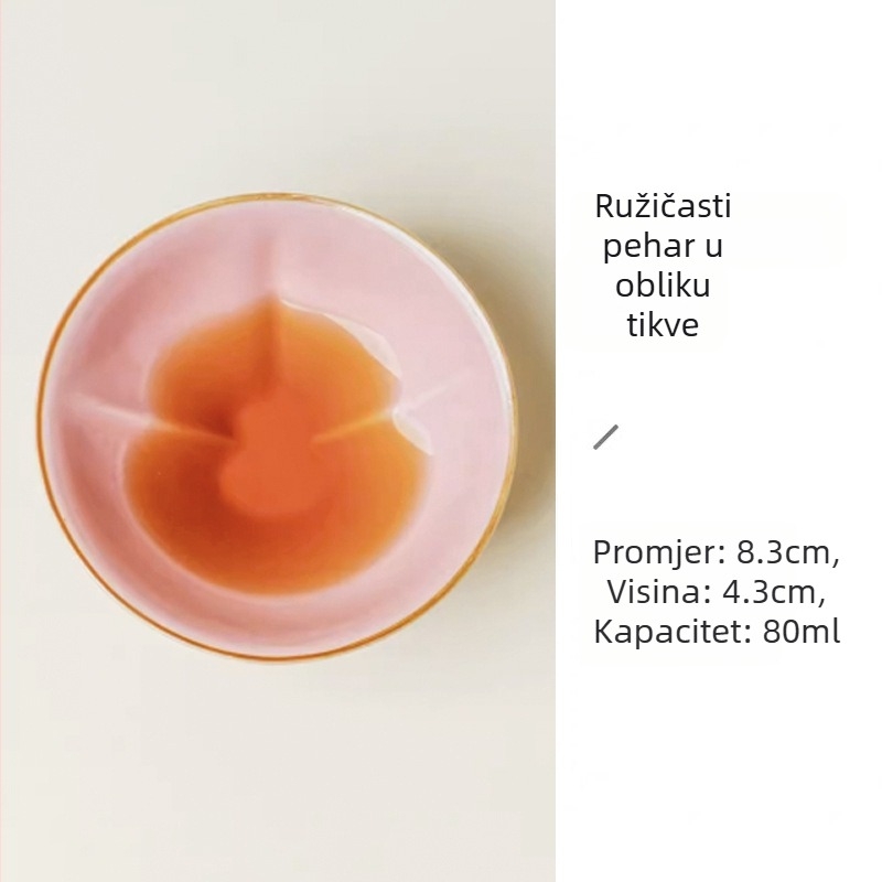 Porcelanska šalica za čaj za osobnu upotrebu, Kung Fu set za čaj, u obliku buče