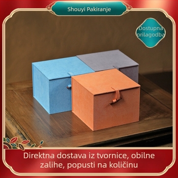 Kutija od velura brokata sa snježnim pahuljama za Yixing Zisha čajnik, retro nacionalni stil, poklon pakiranje i kutija za pohranu nakita