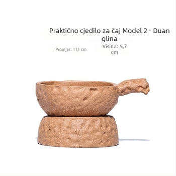 Yixing Zisha čajna cedilka - ljubičasta glina, čajni filter, filter za čajové listy, kreativni dodaci za čajni set 9312