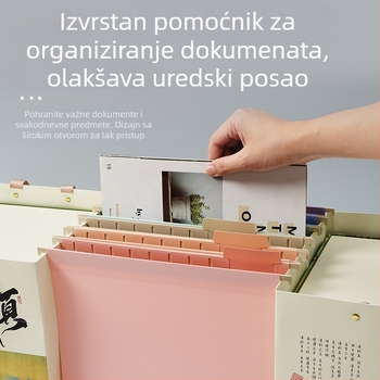 Morandi boje A4 viseći klip za datoteke, klip brzog otpuštanja, klip za sortiranje datoteka, kutija za pohranu šalova