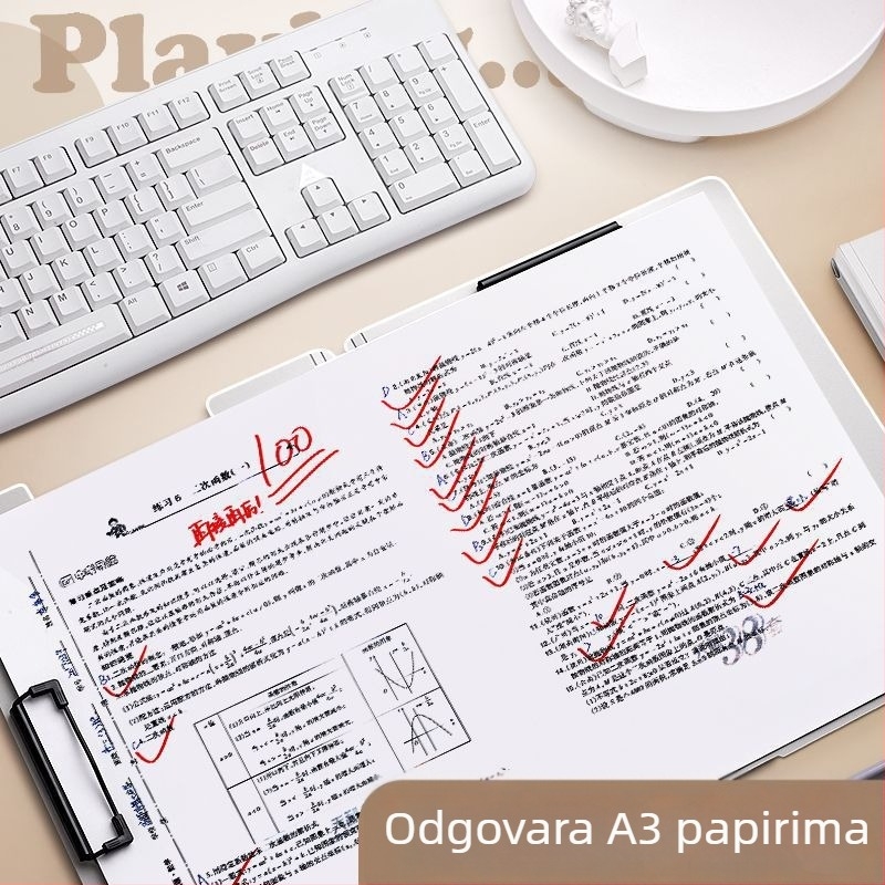 Uredska klips ploča s karikaturnim dizajnom za dokumente A4/A3, skladištenje i organizacija, klip za više stranica, ploča za crtanje
