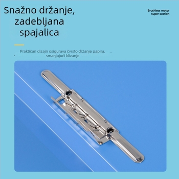 Elegantni A4 PP dokument folder s čvrstim zakvačivanjem, za učenike i nastavnike, organiziranje testova i dokumenata