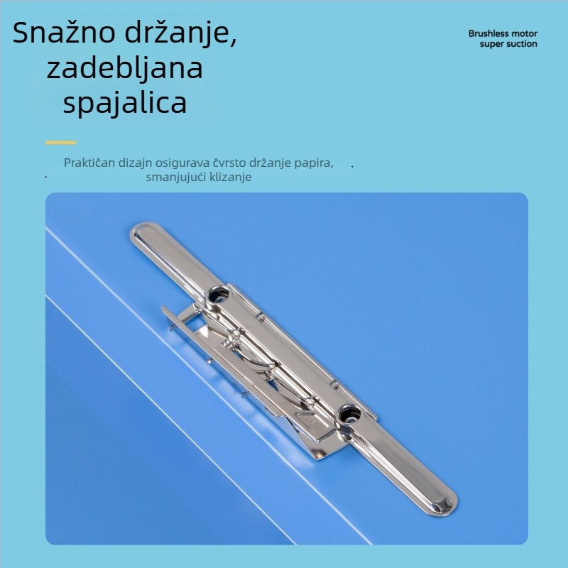 Elegantni A4 PP dokument folder s čvrstim zakvačivanjem, za učenike i nastavnike, organiziranje testova i dokumenata