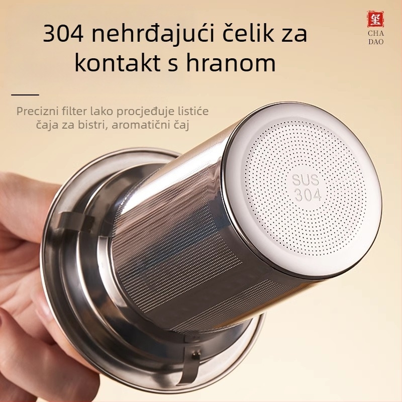 Stakleni čajnik velike kapacitete za kućnu upotrebu, sustav odvajanja čaja i vode, otporan na visoke temperature, debelo staklo