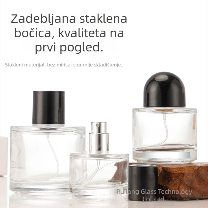 100 ml cilindrična staklena bočica za aromaterapiju, bočica za eterična ulja, difuzor, prazna bočica za parfemski sprej